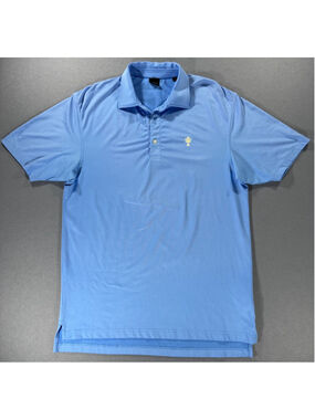 Dunning Blue Golf Polo Large